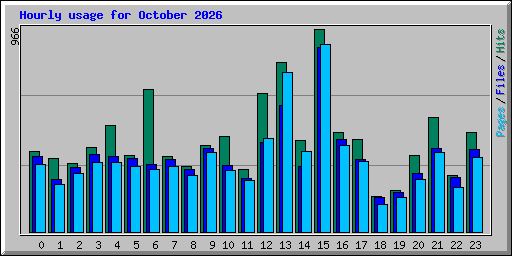 Hourly usage for October 2026
